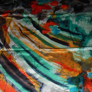 SILK SCARF DORMITH HAND ROLLED